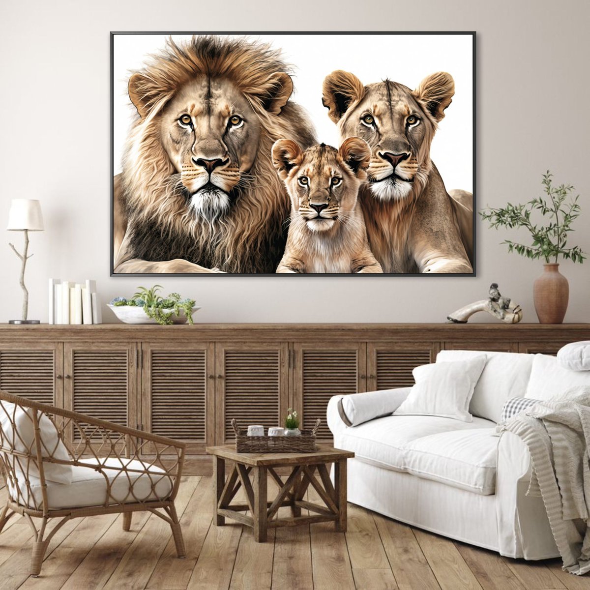 por-tema-quadro-leao-Quadro-decorativo-familia-de-leao-1-filhote-preto-e-branco-Copia-1-copia-1-1699358410704