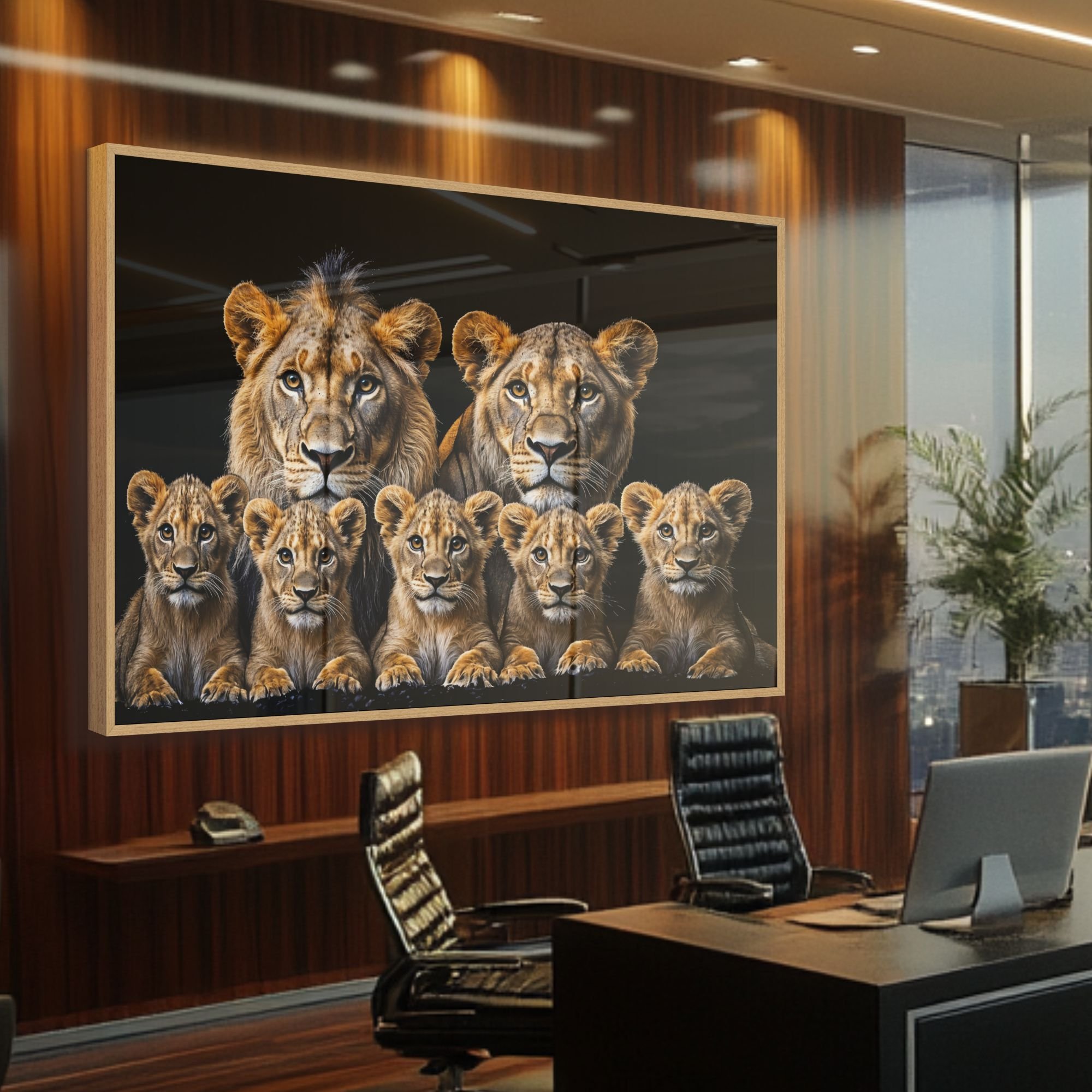 ambiente madeira com vidro