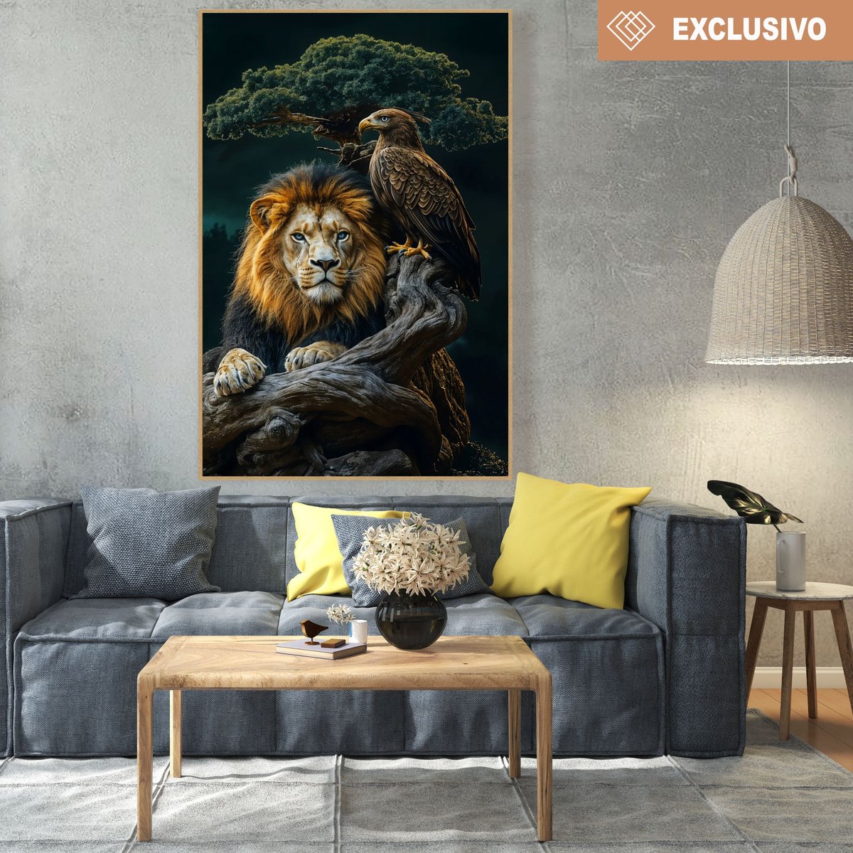 quadro de leao